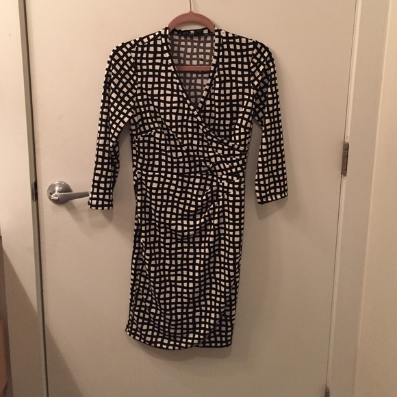 The Limited Black White Shift Dress Work