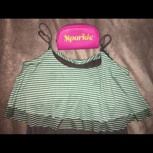 Teal and Grey Plus sz Maxi dress