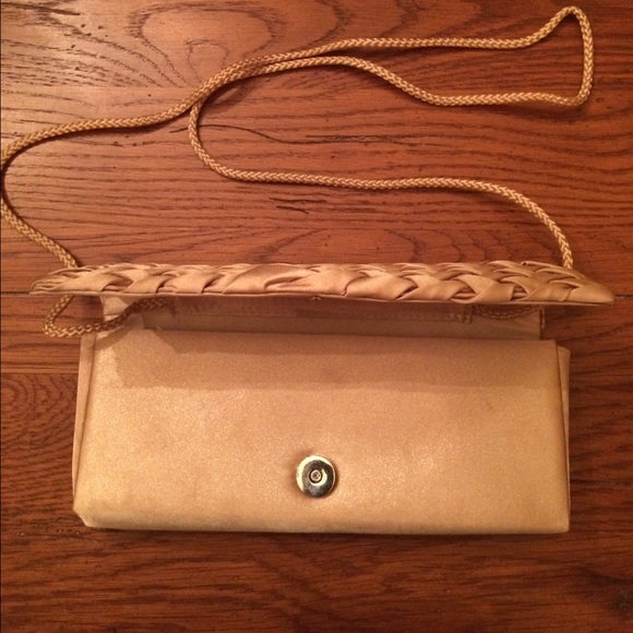Gold mini clutch-never used - Picture 2 of 4