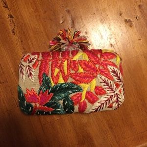 Zara Tropical Clutch