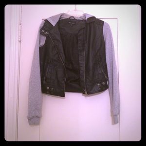 Hoodie (leather/polyester)