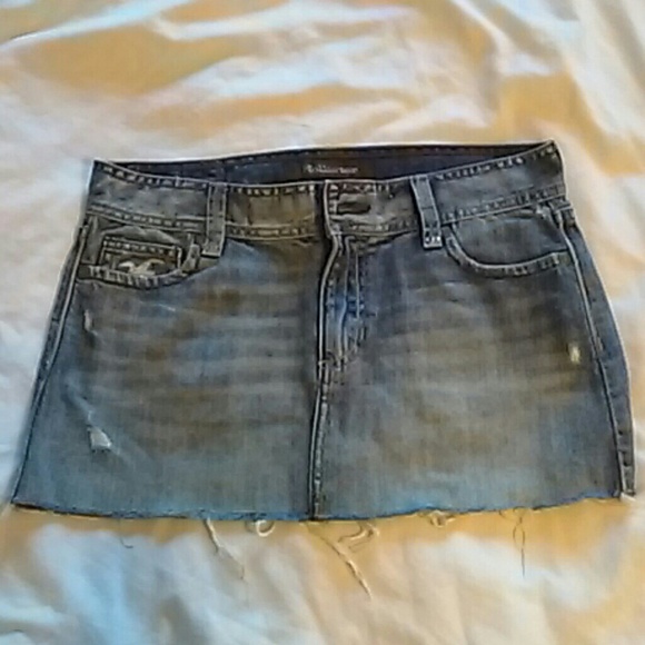Hollister Jean skirt with rhinestones.