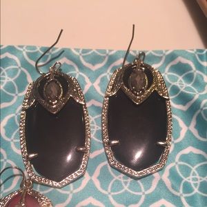 Kendra Scott black and pyrite Darby