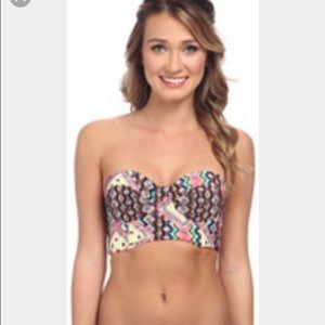 New! 💋 Volcom Bustier Swim Crop Top