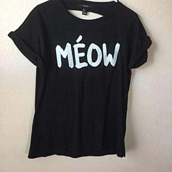 F21 MEOW SHIRT