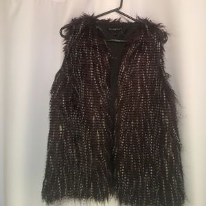 Faux fur vest