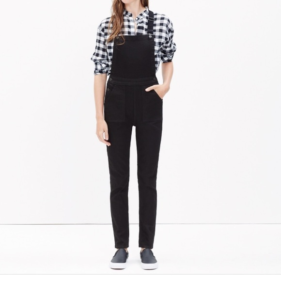 Madewell black overalls