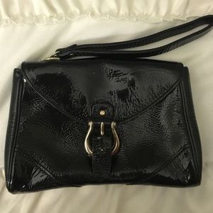 Kate Spade black patent leather wallet
