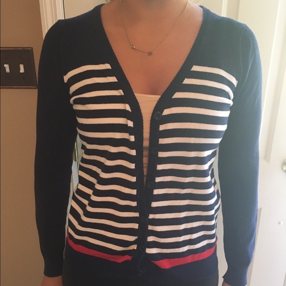 Preppy Stripe Cardigan
