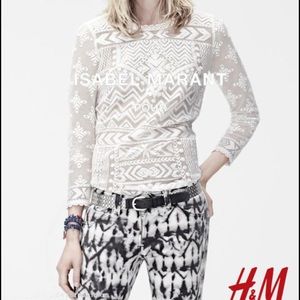 Isabel Marant for H&M white lace shirt
