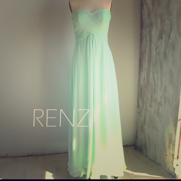 RenzRags (Etsy) Mint Blue Chiffon Dress 💚 💙