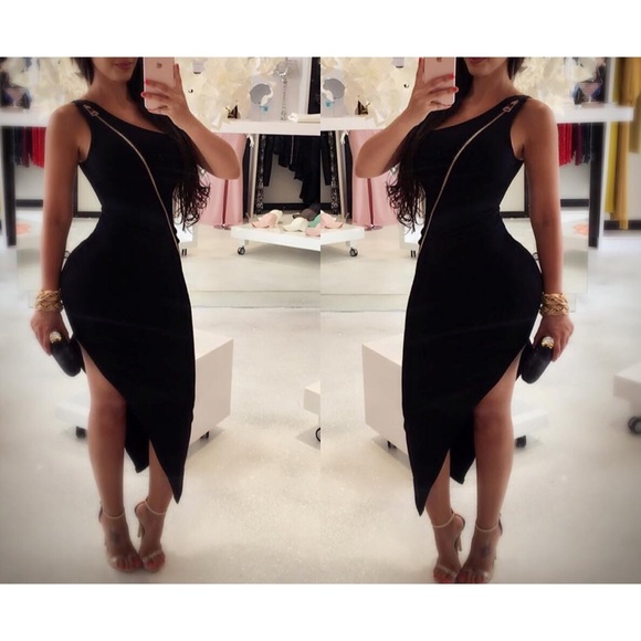 Front zipper dress