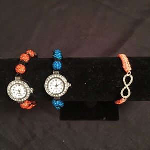 Watches $25 infinity bracelet $8 NWOT