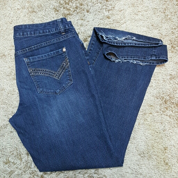 Apt 9 Jeans Blue Denim Distress