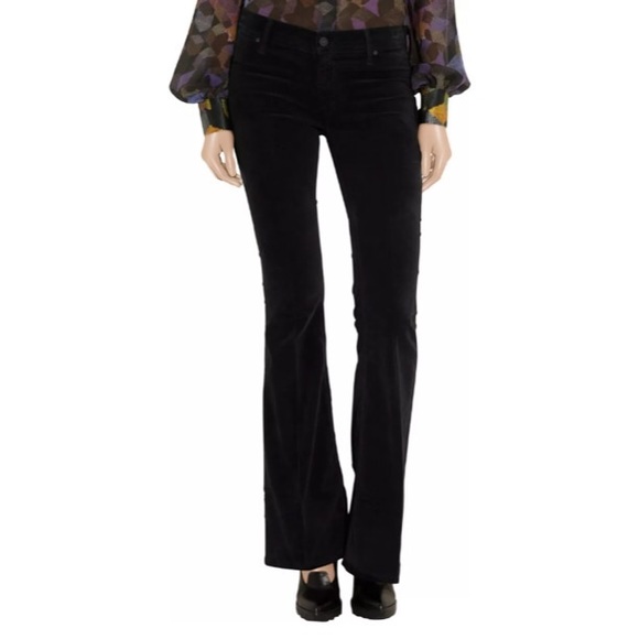 mother black flare jeans