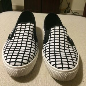 ASOS Shoes - Grid print slip ons ASOS Shoes - Grid print slip ons