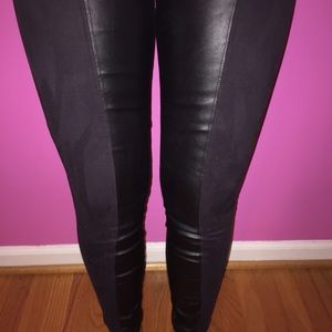 Zara leather and suede leggings!!