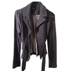 Forever 21 Grey Belted Jacket