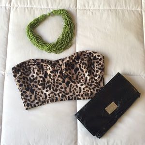 Zebra Strapless Bralette