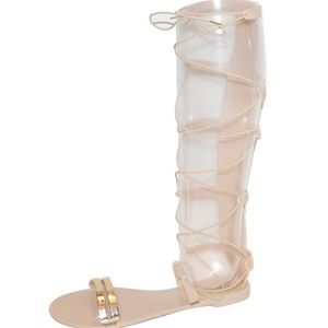 Lace up jelly Sandals