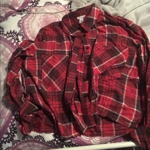 Crop flannel