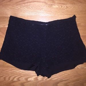 Black Lace Shorts