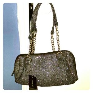 Sparkly miniature shoulder bag