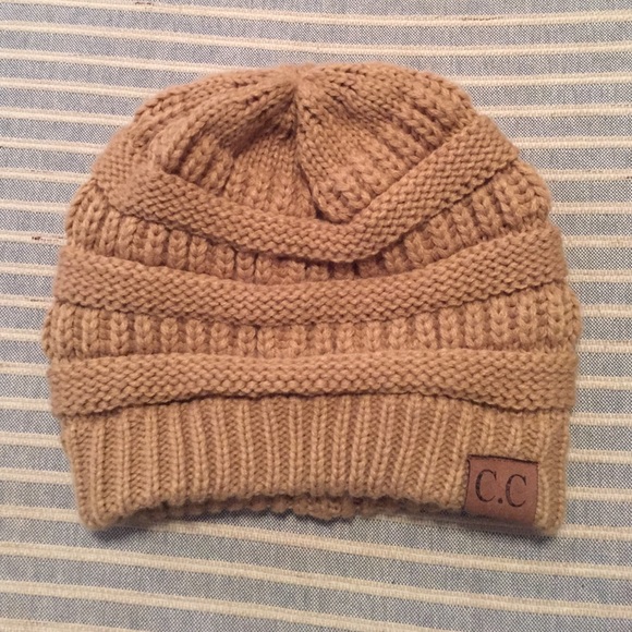 Tan beanie