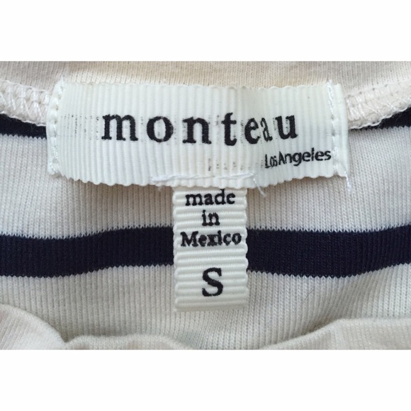 Monteau off white and black striped dress - Picture 3 of 3