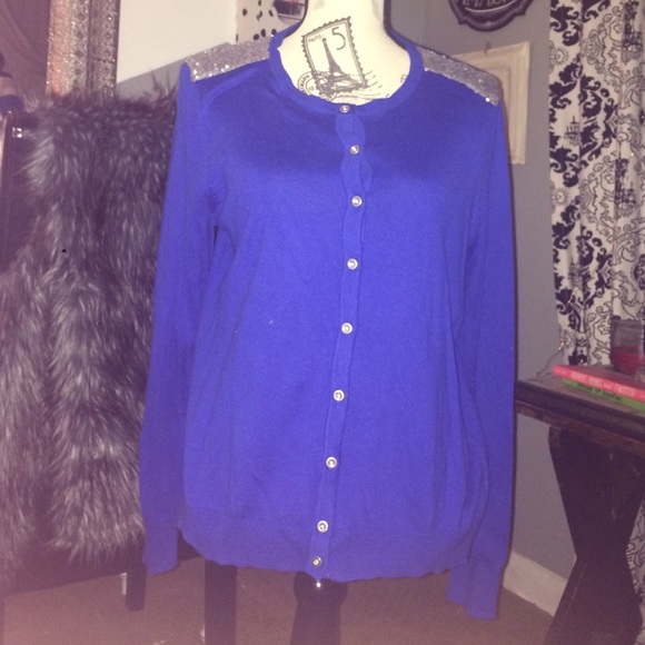 Target Sequin Shoulder Cardigan