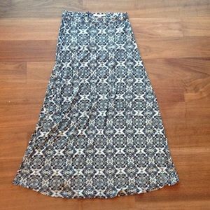 Printed Maxi Skirt