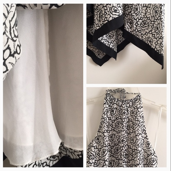 NWOT WHBM HALTER HANDKERCHIEF MIDI DRESS - Picture 4 of 4