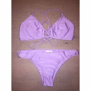Amuse Society Lavender Bikini Set
