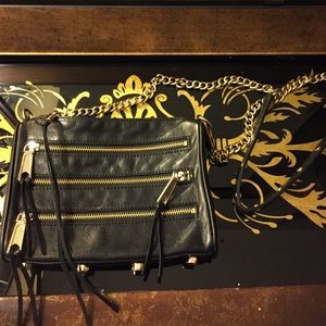 Rebecca Minkoff Mini MAC 5 zip black