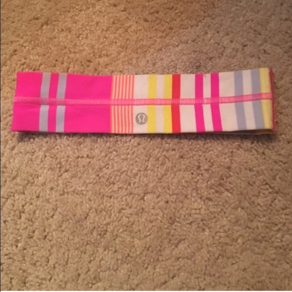Striped lululemon headband