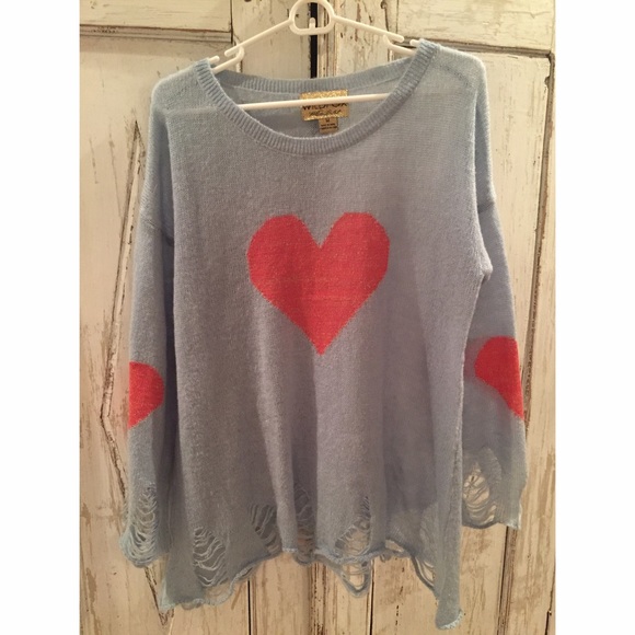 Wildfox White Label Heart Sweater