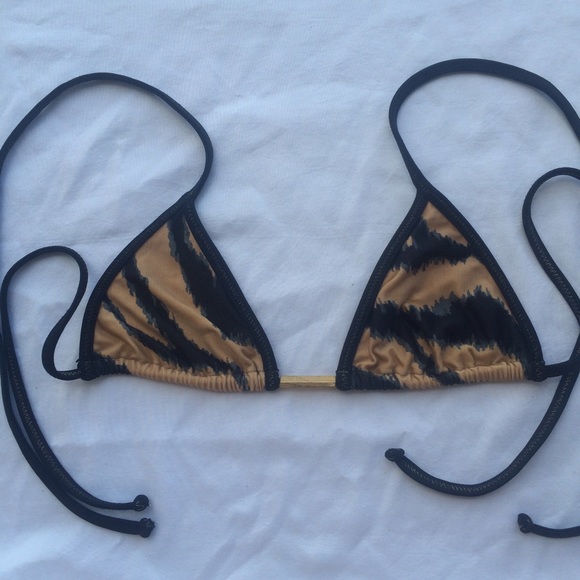VIX animal print bikini halter top