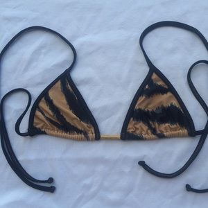 VIX animal print bikini halter top