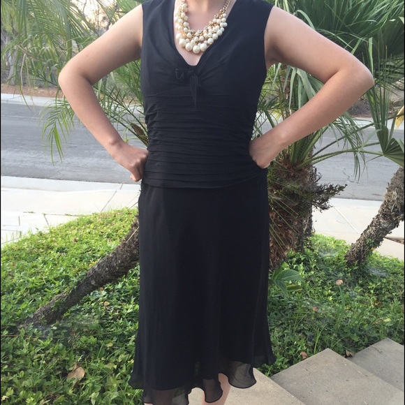Black Cocktail Jones New York Dress.  Size 10