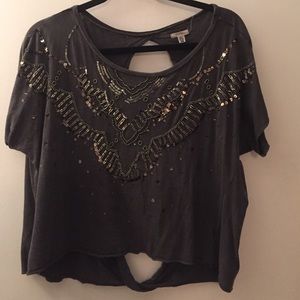 Ecoté open back shirt