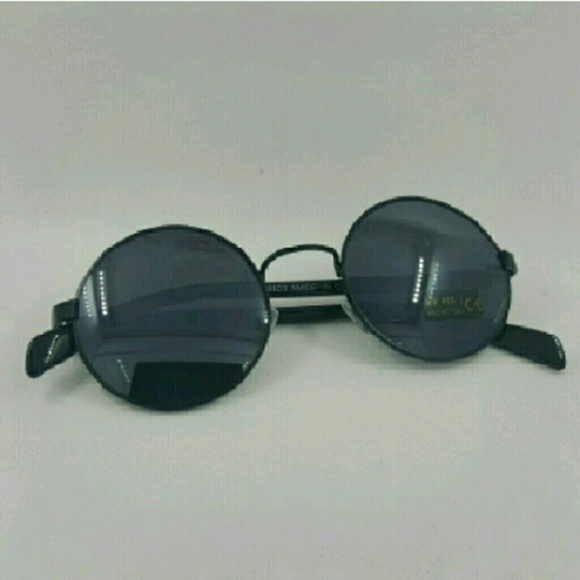 Round vintage unisex fashion sunglasses - Picture 2 of 2
