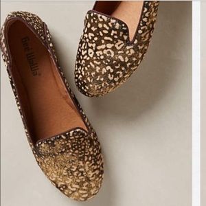 Anthropologie Printed Calf Hair Loafer. New Sz 7