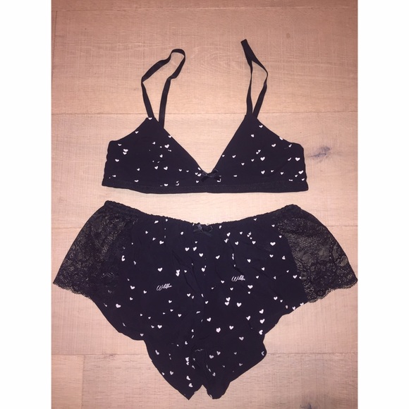 Wildfox Intimates PJ Bra & Shorts Set