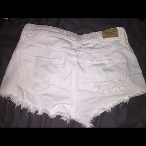 White High Waisted Shorts SZ2