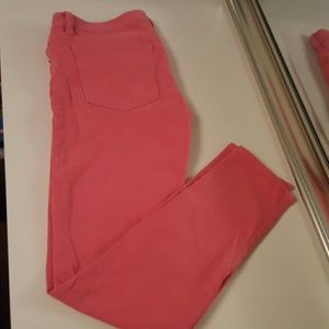 coral J.Crew Ankle Jeans Size 24