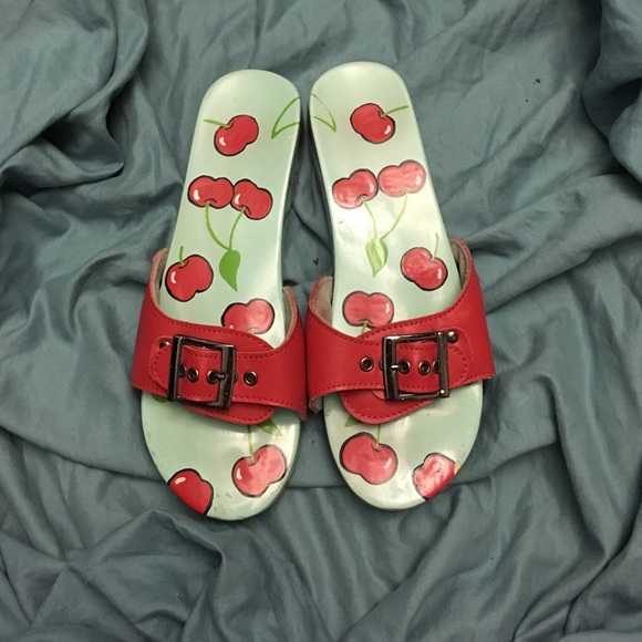 Cherry summer slippers - Picture 1 of 2