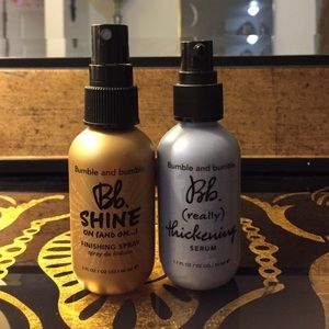 Bumble and Bumble thickening + shine serum bundle