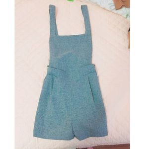 Blue overall Korean style