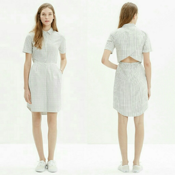 Madewell Open-back Shirt Dress
