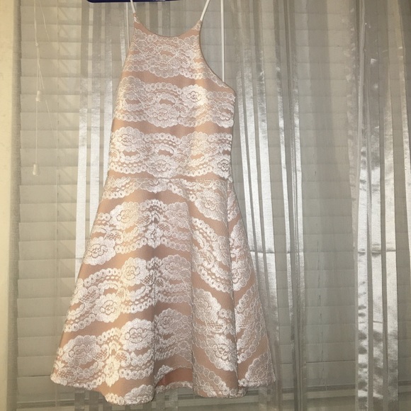 Nude lace dress